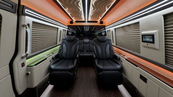 8 passenger sprinter van interior reading
