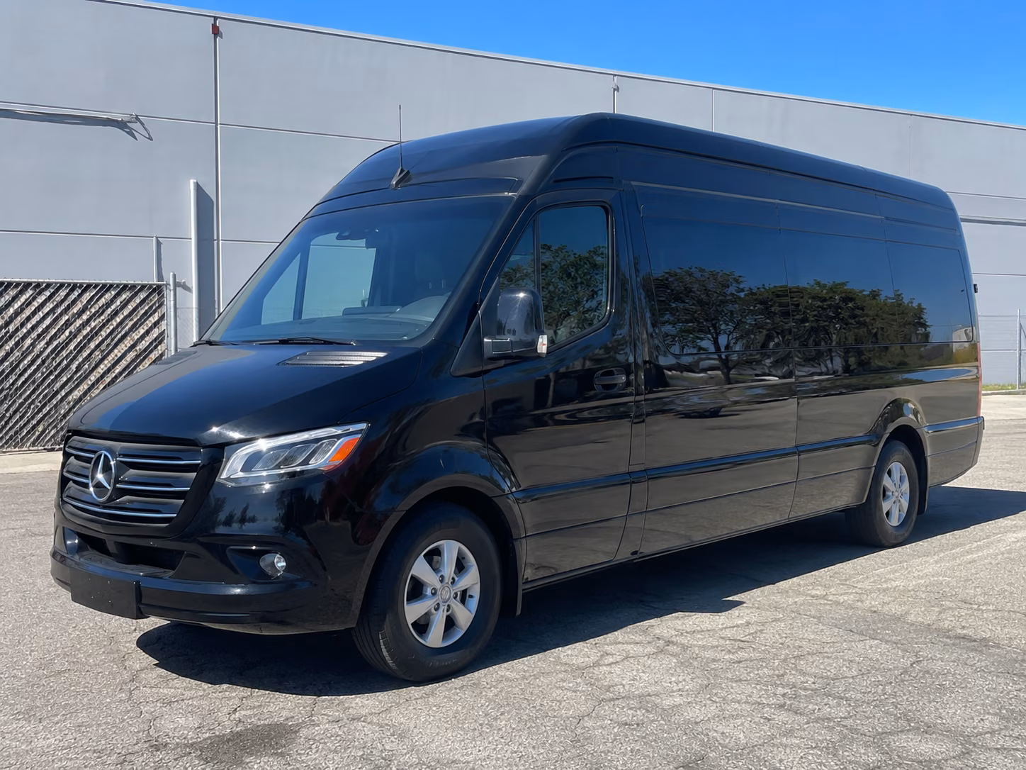 warehouse distribution center and industrial park sprinter van shuttles in philadelphia